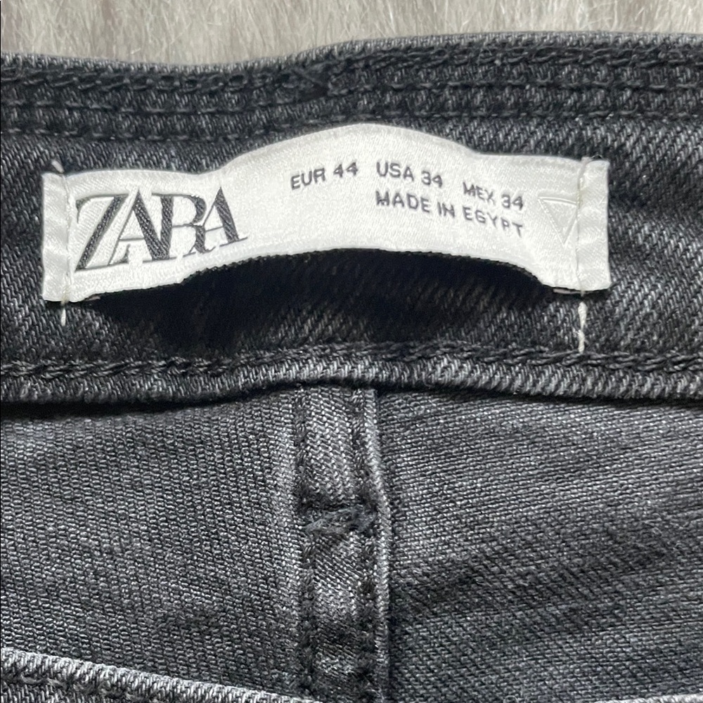 Black Distressed Skinny Jeans - Picture 4 of 7